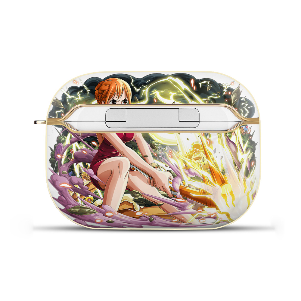 （画像用） ワンピース ナミ ONE PIECE Nami 【AirPods Pro用】ハードシェル保護ケース｜耐衝撃・防指紋・カラビナ付き商品仕様