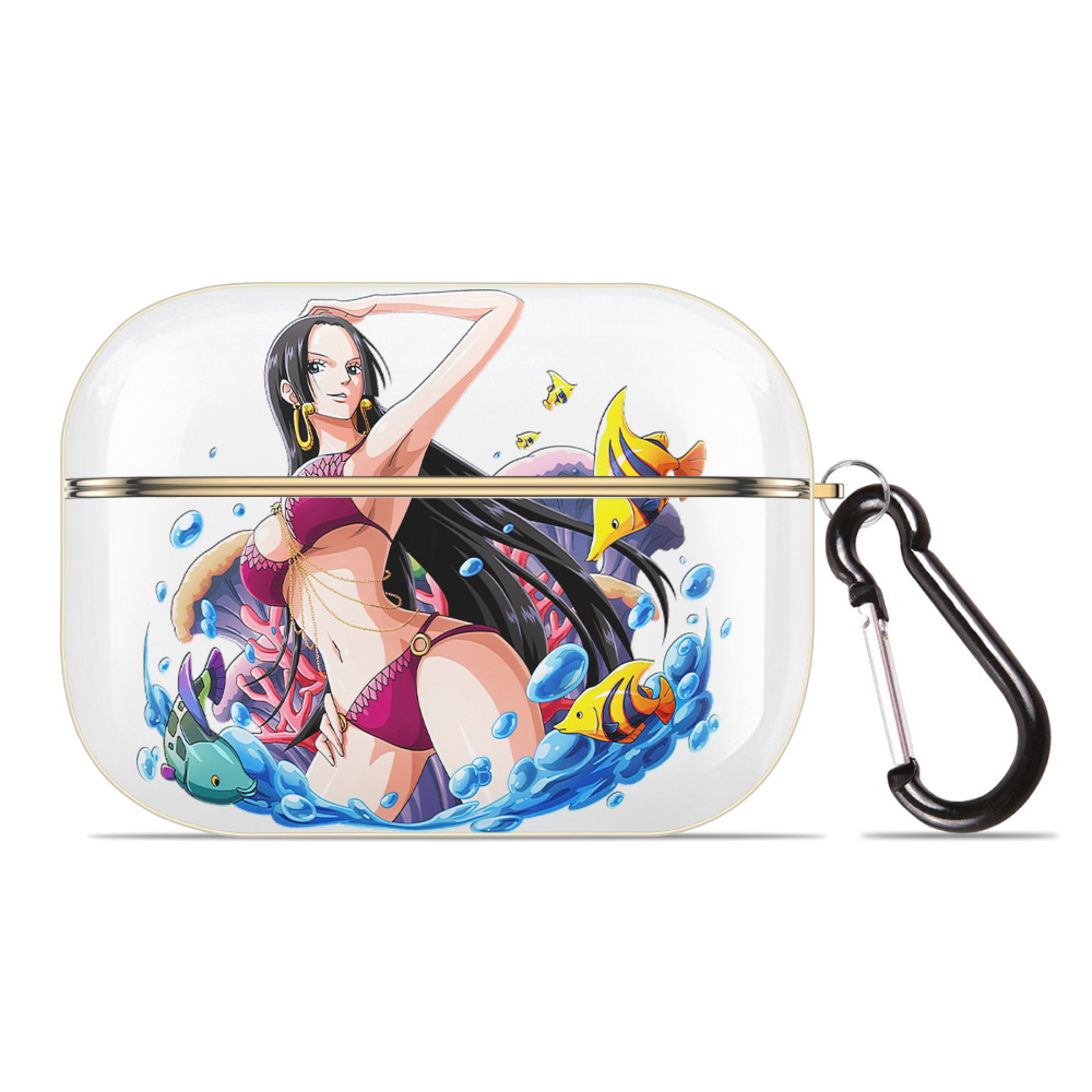 ワンピース ボア・ハンコック ONE PIECE Boa·Hancock 【AirPods Pro用】ハードシェル保護ケース｜耐衝撃・防指紋・カラビナ付き商品仕様
