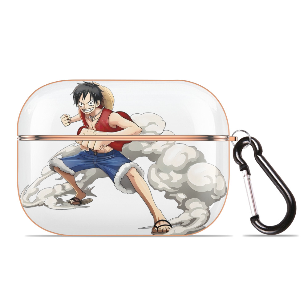 （画像用） ワンピース モンキー・D・ルフィ ONE PIECE Monkey D. Luffy 【AirPods Pro用】ハードシェル保護ケース｜耐衝撃・防指紋・カラビナ付き商品仕様