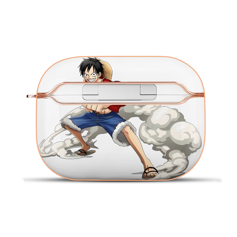（画像用） ワンピース モンキー・D・ルフィ ONE PIECE Monkey D. Luffy 【AirPods Pro用】ハードシェル保護ケース｜耐衝撃・防指紋・カラビナ付き商品仕様