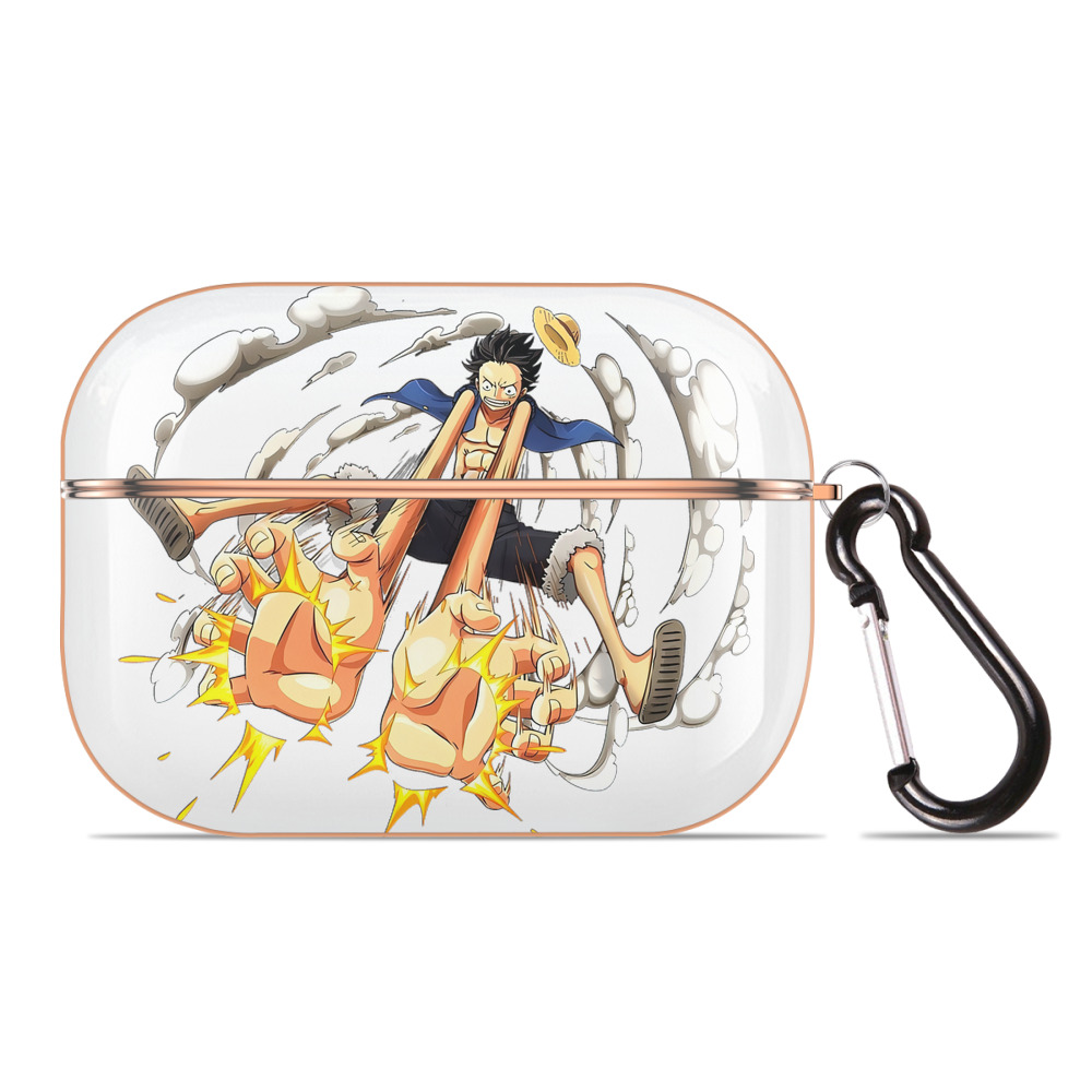 ワンピース モンキー・D・ルフィ ONE PIECE Monkey D. Luffy 【AirPods Pro用】ハードシェル保護ケース｜耐衝撃・防指紋・カラビナ付き商品仕様