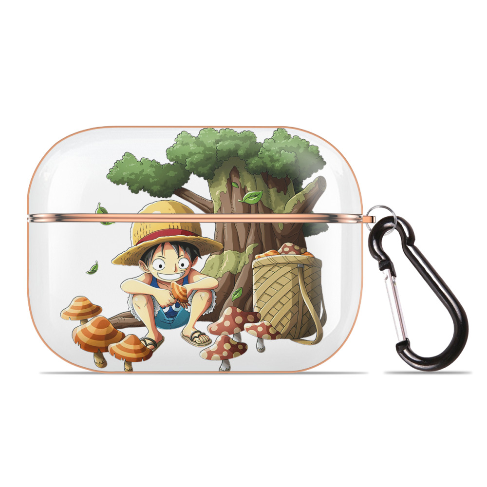 ワンピース モンキー・D・ルフィ ONE PIECE Monkey D. Luffy 【AirPods Pro用】ハードシェル保護ケース｜耐衝撃・防指紋・カラビナ付き商品仕様