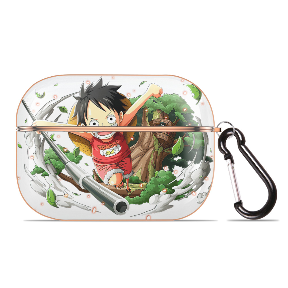 ワンピース モンキー・D・ルフィ ONE PIECE Monkey D. Luffy 【AirPods Pro用】ハードシェル保護ケース｜耐衝撃・防指紋・カラビナ付き商品仕様