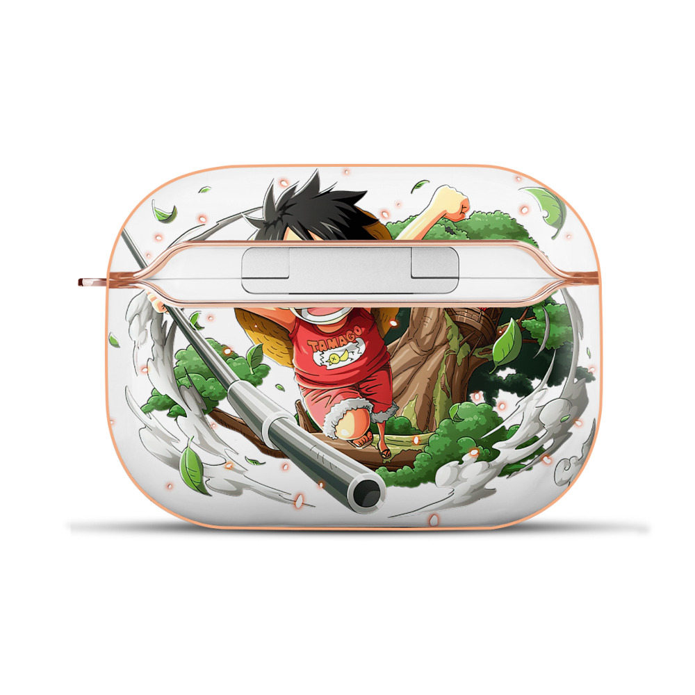 ワンピース モンキー・D・ルフィ ONE PIECE Monkey D. Luffy 【AirPods Pro用】ハードシェル保護ケース｜耐衝撃・防指紋・カラビナ付き商品仕様