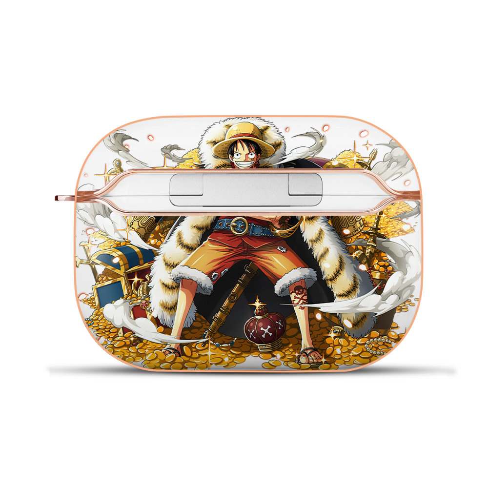 ワンピース モンキー・D・ルフィ ONE PIECE Monkey D. Luffy 【AirPods Pro用】ハードシェル保護ケース｜耐衝撃・防指紋・カラビナ付き商品仕様