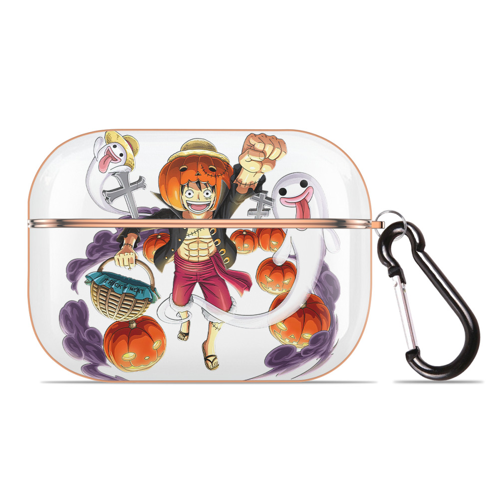 ワンピース モンキー・D・ルフィ ONE PIECE Monkey D. Luffy 【AirPods Pro用】ハードシェル保護ケース｜耐衝撃・防指紋・カラビナ付き商品仕様