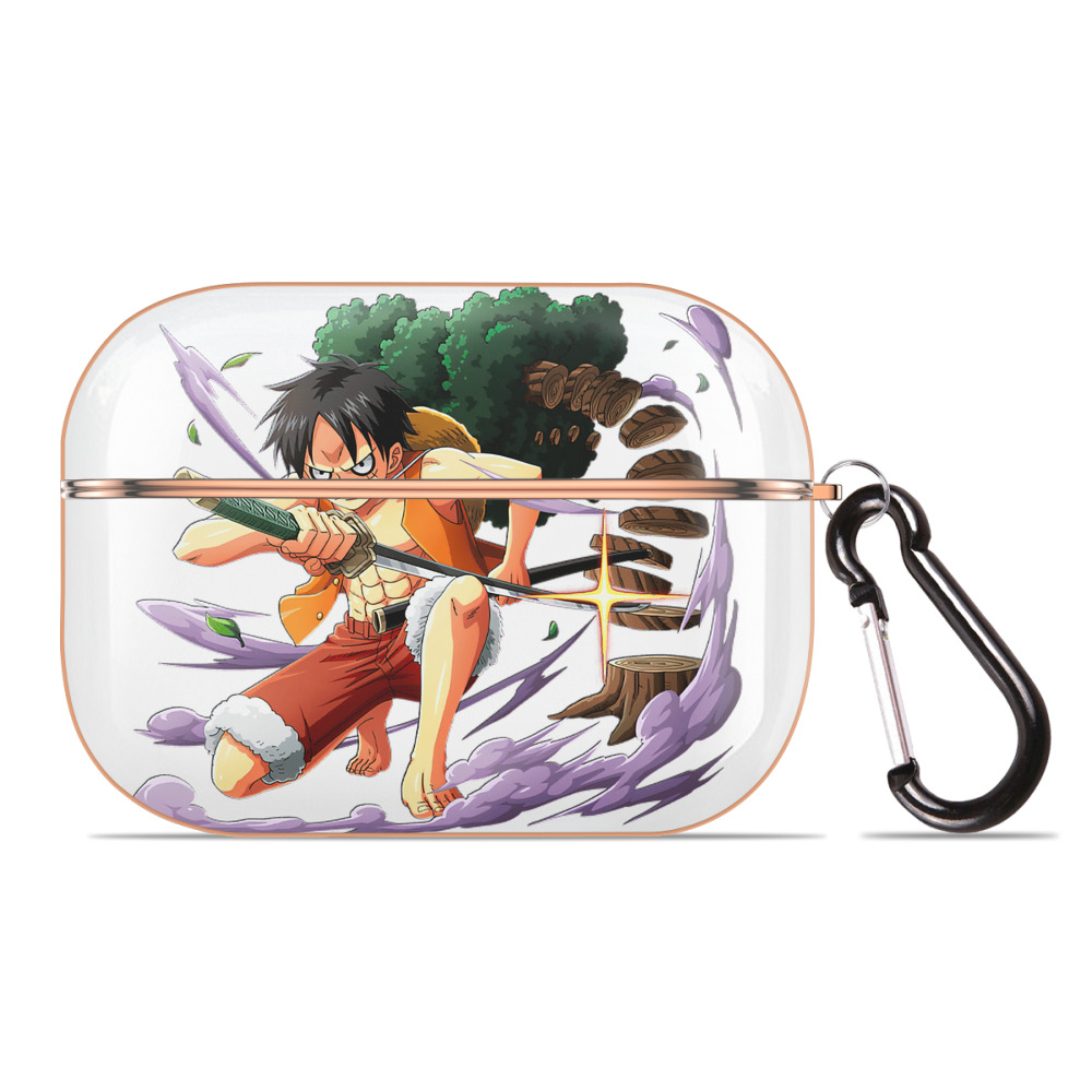 ワンピース モンキー・D・ルフィ ONE PIECE Monkey D. Luffy 【AirPods Pro用】ハードシェル保護ケース｜耐衝撃・防指紋・カラビナ付き商品仕様