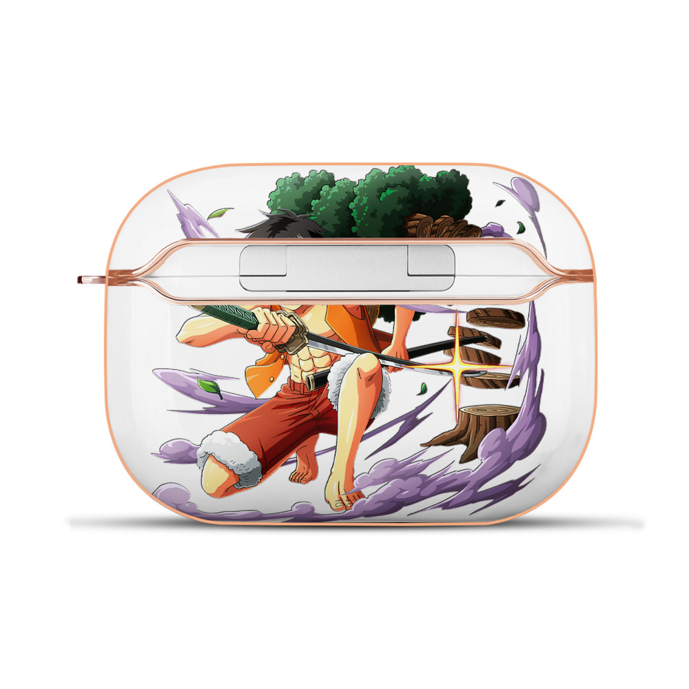 ワンピース モンキー・D・ルフィ ONE PIECE Monkey D. Luffy 【AirPods Pro用】ハードシェル保護ケース｜耐衝撃・防指紋・カラビナ付き商品仕様