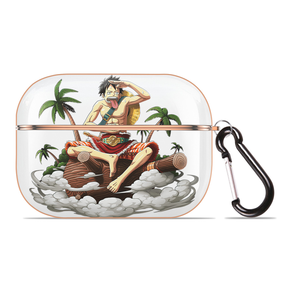 ワンピース モンキー・D・ルフィ ONE PIECE Monkey D. Luffy 【AirPods Pro用】ハードシェル保護ケース｜耐衝撃・防指紋・カラビナ付き商品仕様