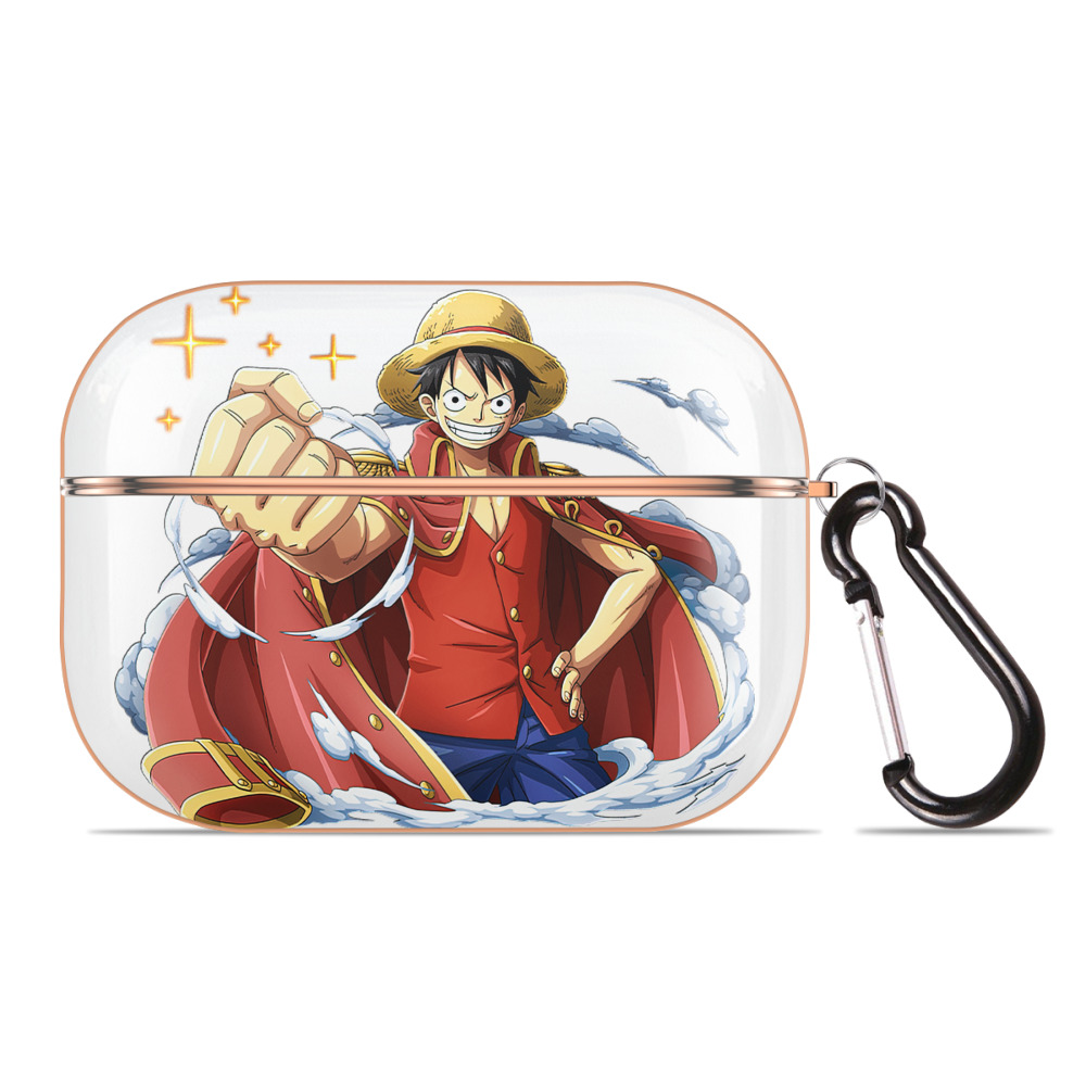 ワンピース モンキー・D・ルフィ ONE PIECE Monkey D. Luffy 【AirPods Pro用】ハードシェル保護ケース｜耐衝撃・防指紋・カラビナ付き商品仕様