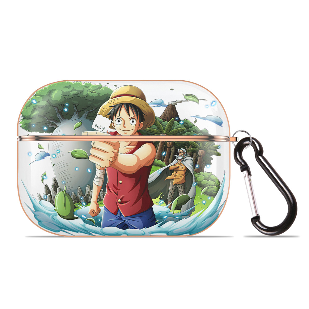 ワンピース モンキー・D・ルフィ ONE PIECE Monkey D. Luffy 【AirPods Pro用】ハードシェル保護ケース｜耐衝撃・防指紋・カラビナ付き商品仕様
