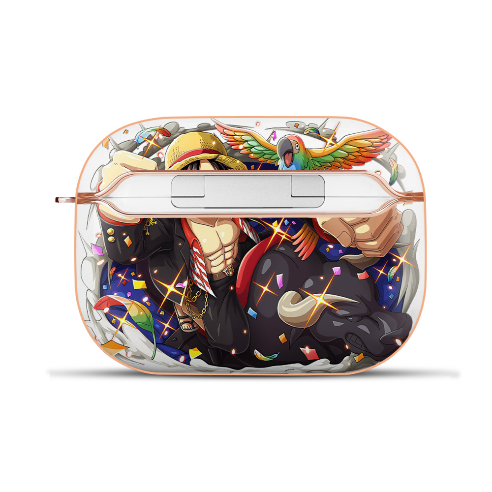 ワンピース モンキー・D・ルフィ ONE PIECE Monkey D. Luffy 【AirPods Pro用】ハードシェル保護ケース｜耐衝撃・防指紋・カラビナ付き商品仕様