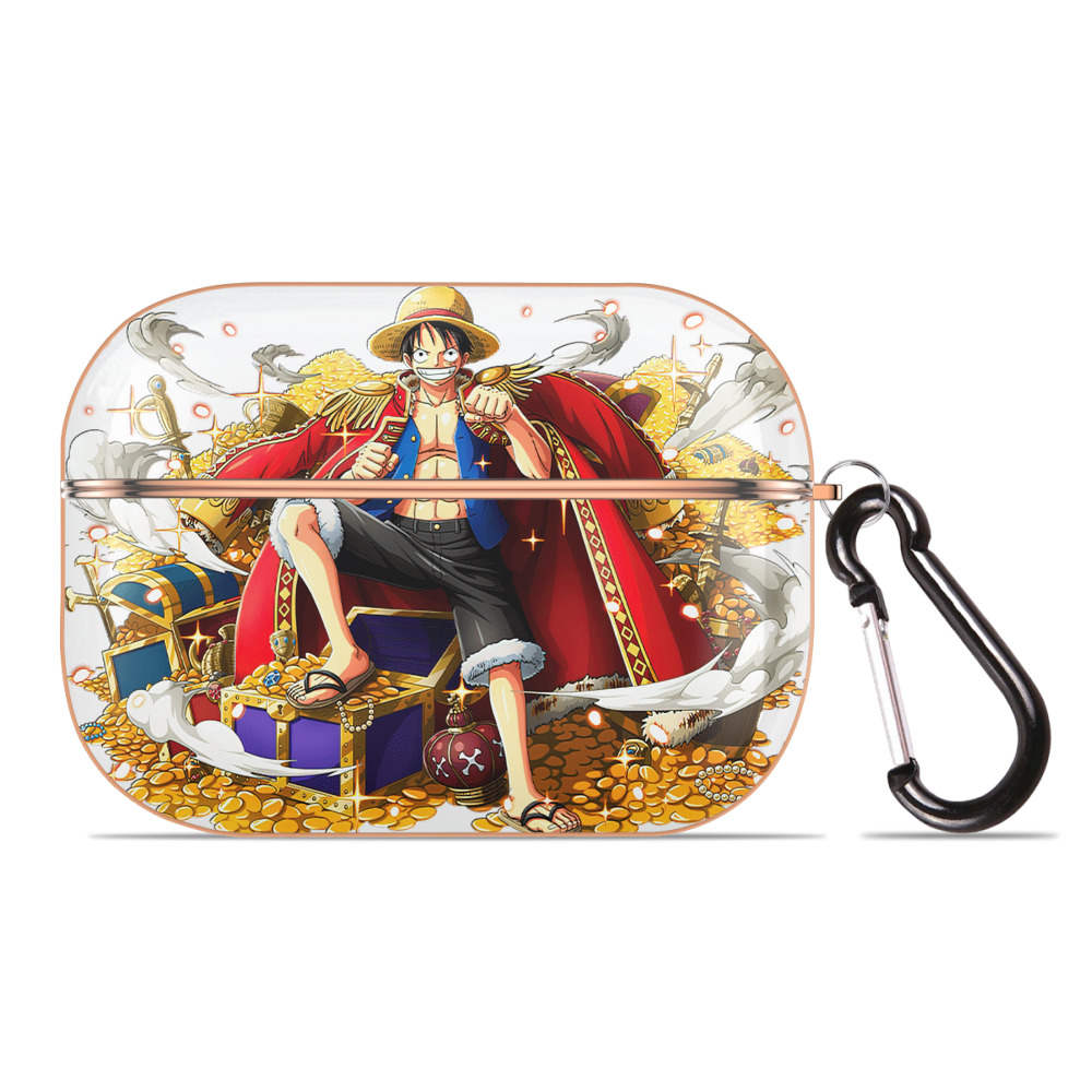ワンピース モンキー・D・ルフィ ONE PIECE Monkey D. Luffy 【AirPods Pro用】ハードシェル保護ケース｜耐衝撃・防指紋・カラビナ付き商品仕様