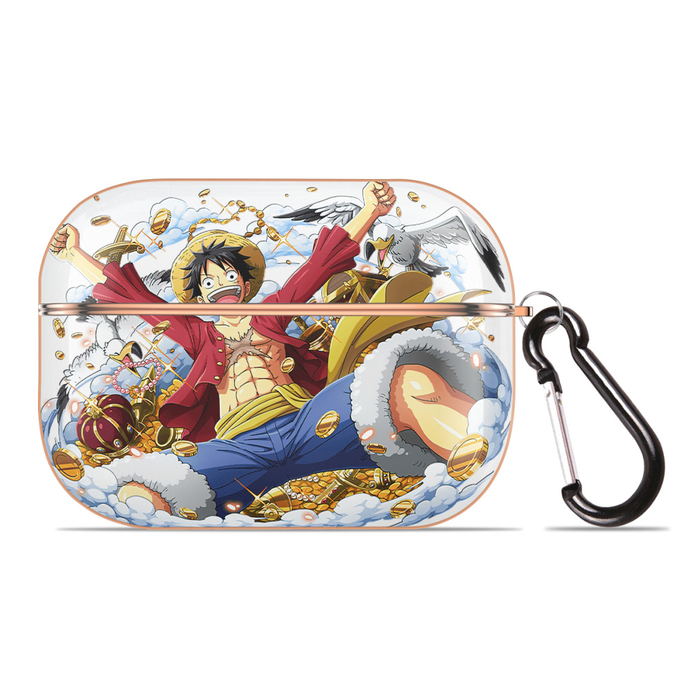 ワンピース モンキー・D・ルフィ ONE PIECE Monkey D. Luffy 【AirPods Pro用】ハードシェル保護ケース｜耐衝撃・防指紋・カラビナ付き商品仕様