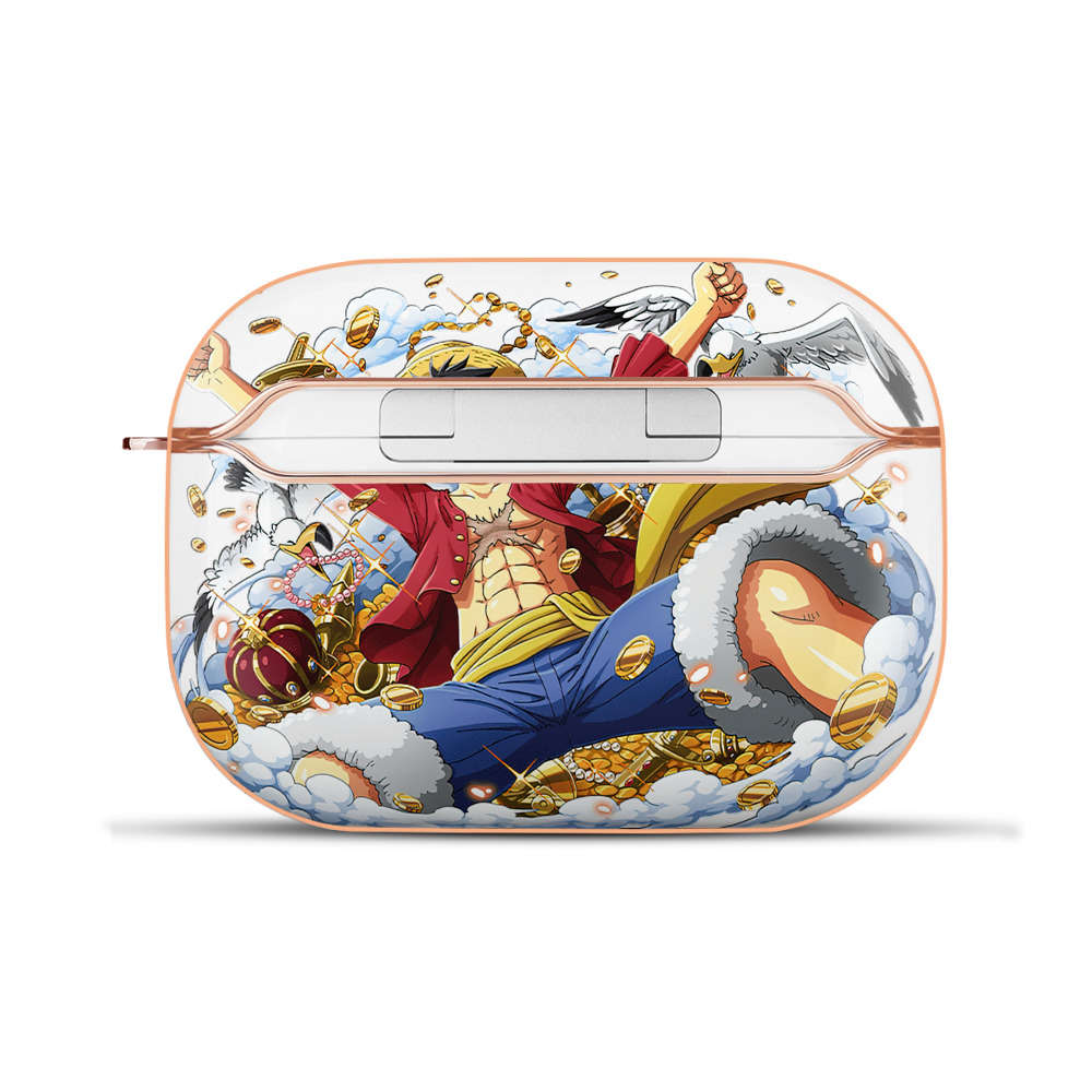 ワンピース モンキー・D・ルフィ ONE PIECE Monkey D. Luffy 【AirPods Pro用】ハードシェル保護ケース｜耐衝撃・防指紋・カラビナ付き商品仕様