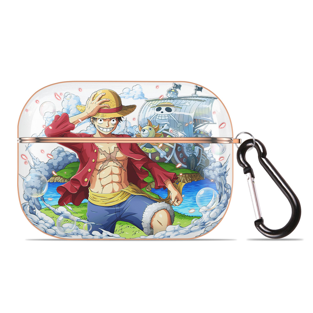 ワンピース モンキー・D・ルフィ ONE PIECE Monkey D. Luffy 【AirPods Pro用】ハードシェル保護ケース｜耐衝撃・防指紋・カラビナ付き商品仕様
