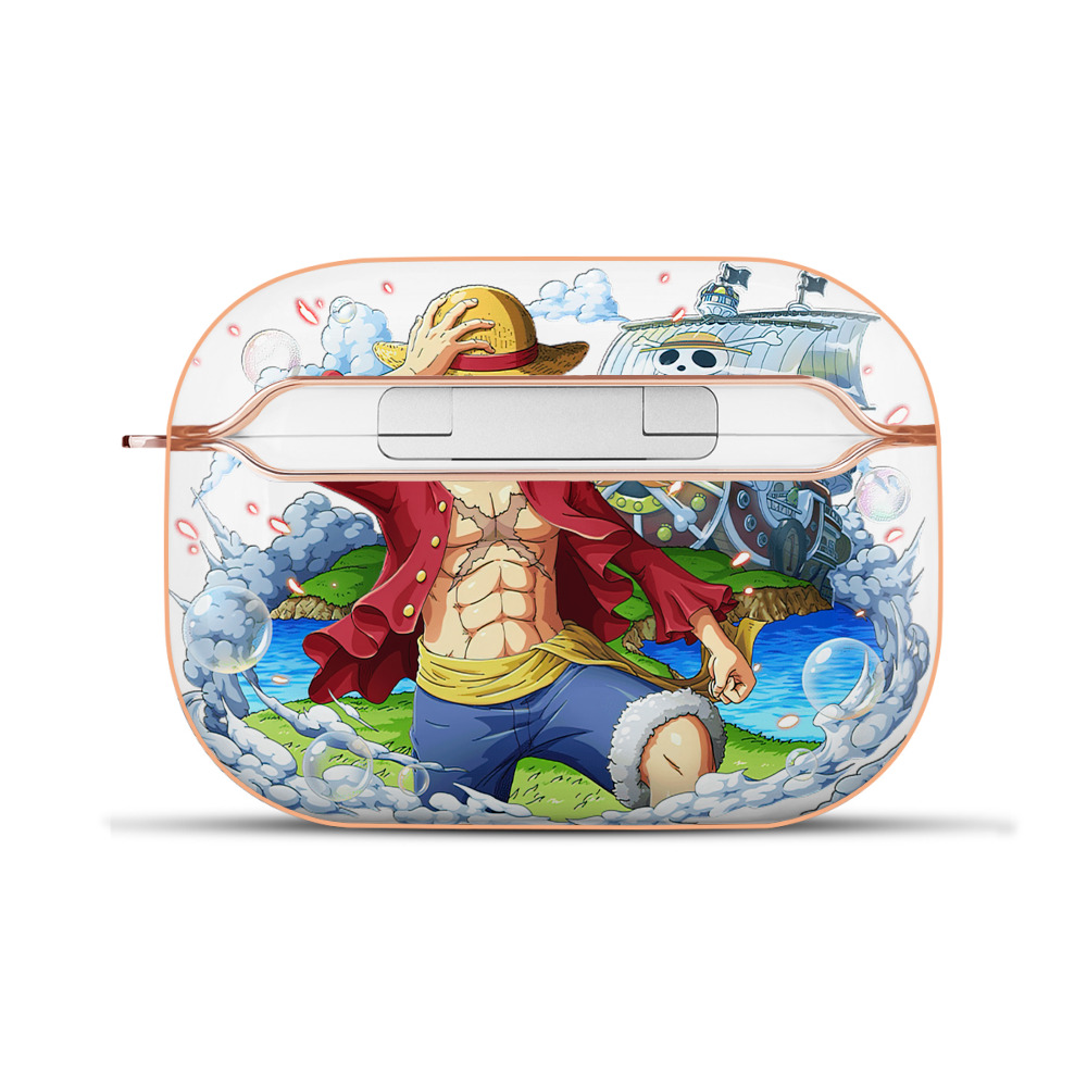 ワンピース モンキー・D・ルフィ ONE PIECE Monkey D. Luffy 【AirPods Pro用】ハードシェル保護ケース｜耐衝撃・防指紋・カラビナ付き商品仕様