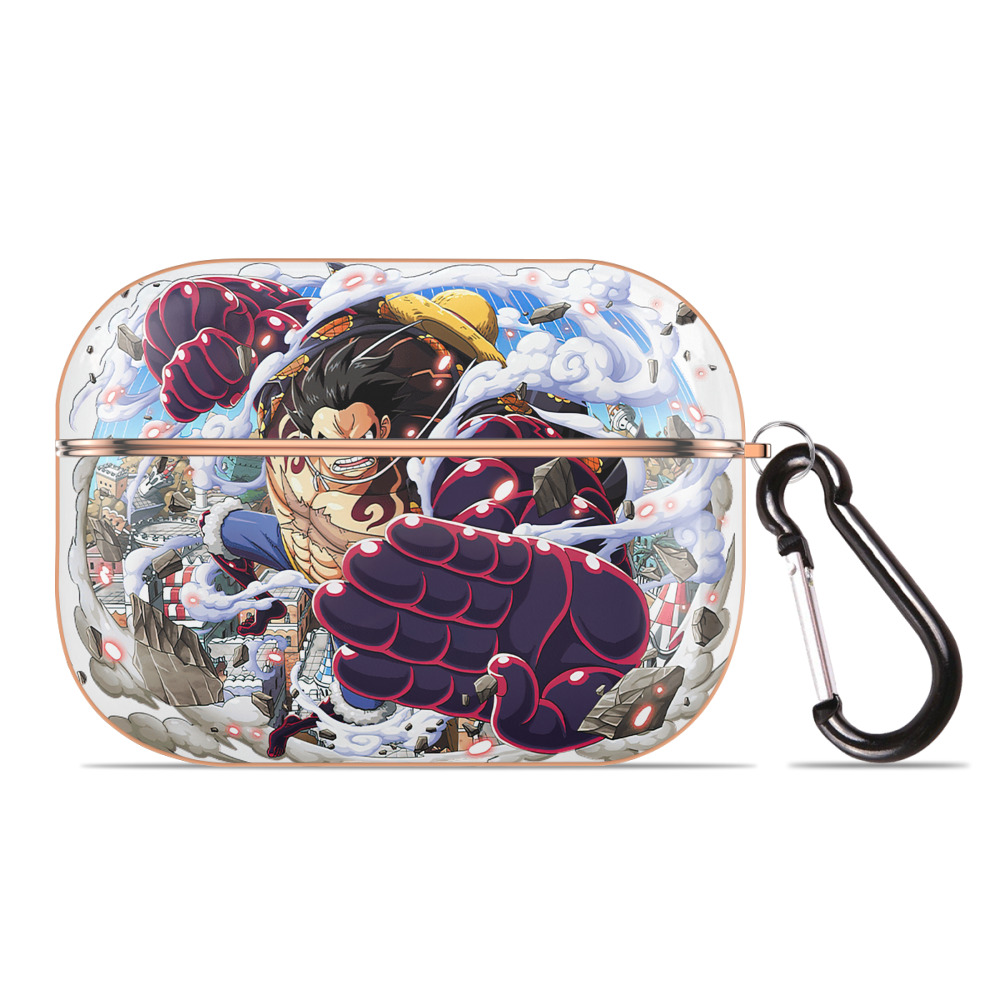 ワンピース モンキー・D・ルフィ ONE PIECE Monkey D. Luffy 【AirPods Pro用】ハードシェル保護ケース｜耐衝撃・防指紋・カラビナ付き商品仕様
