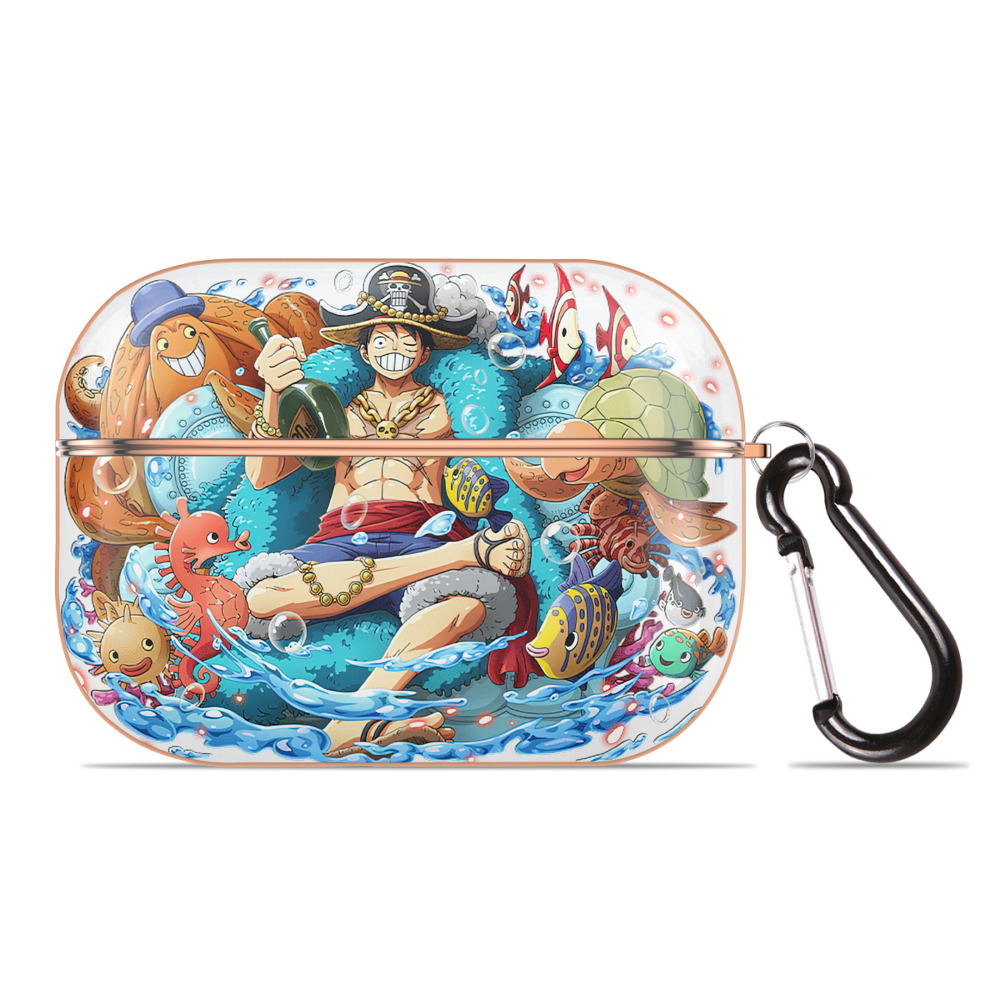ワンピース モンキー・D・ルフィ ONE PIECE Monkey D. Luffy 【AirPods Pro用】ハードシェル保護ケース｜耐衝撃・防指紋・カラビナ付き商品仕様