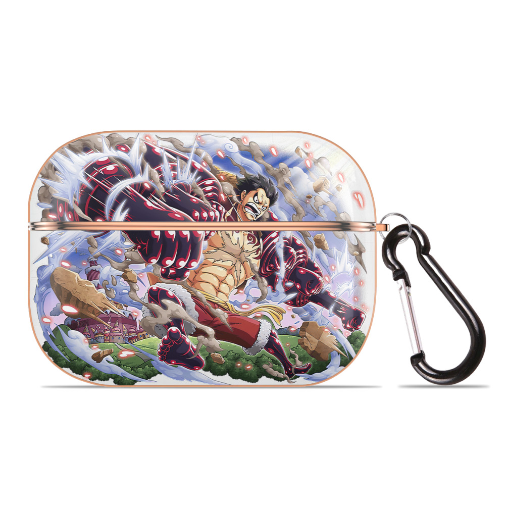 （画像用） ワンピース モンキー・D・ルフィ ONE PIECE Monkey D. Luffy 【AirPods Pro用】ハードシェル保護ケース｜耐衝撃・防指紋・カラビナ付き商品仕様