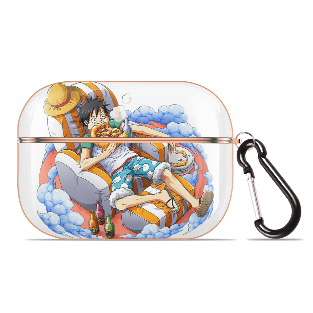 ワンピース モンキー・D・ルフィ ONE PIECE Monkey D. Luffy 【AirPods Pro用】ハードシェル保護ケース｜耐衝撃・防指紋・カラビナ付き商品仕様