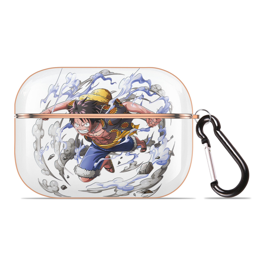 ワンピース モンキー・D・ルフィ ONE PIECE Monkey D. Luffy 【AirPods Pro用】ハードシェル保護ケース｜耐衝撃・防指紋・カラビナ付き商品仕様