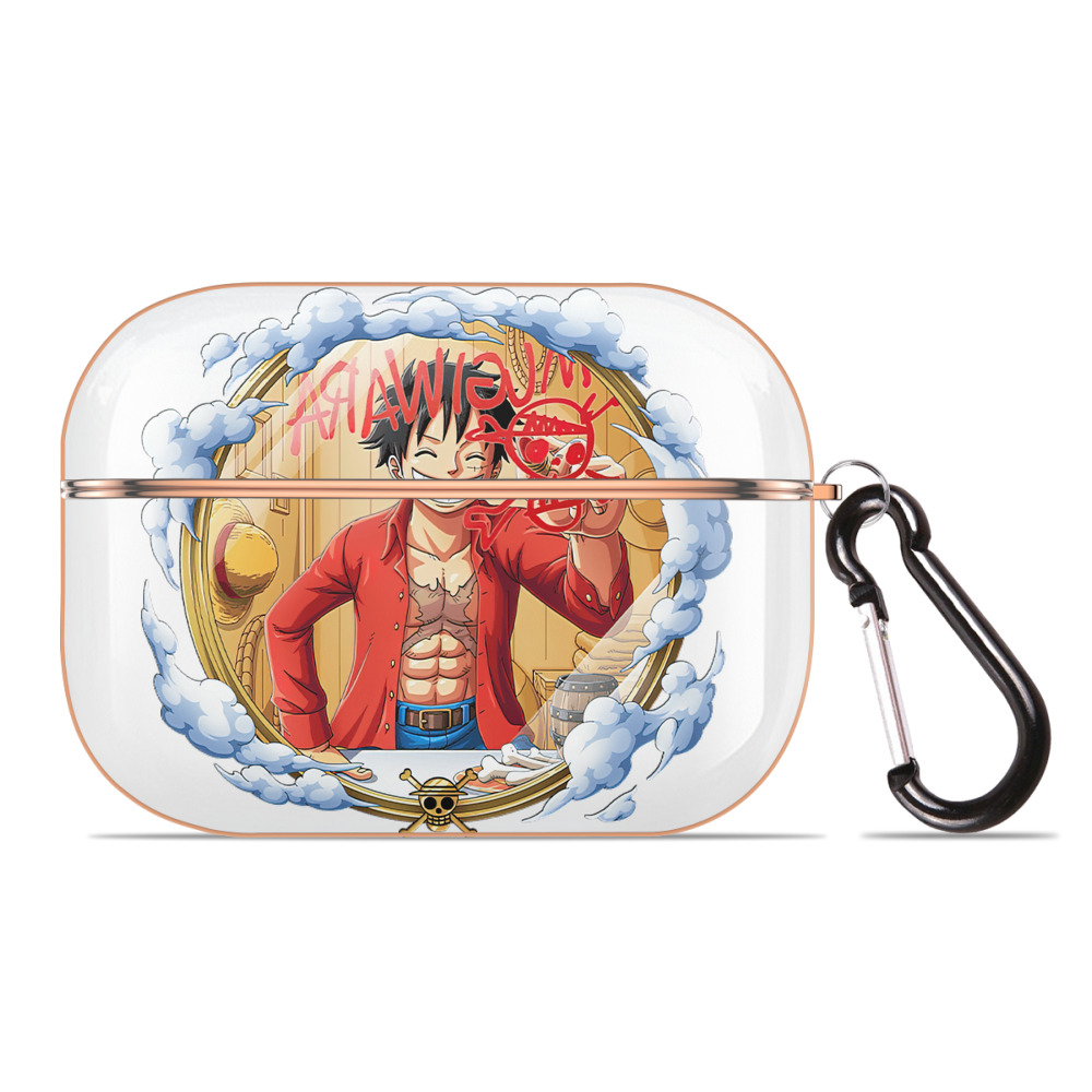 ワンピース モンキー・D・ルフィ ONE PIECE Monkey D. Luffy 【AirPods Pro用】ハードシェル保護ケース｜耐衝撃・防指紋・カラビナ付き商品仕様