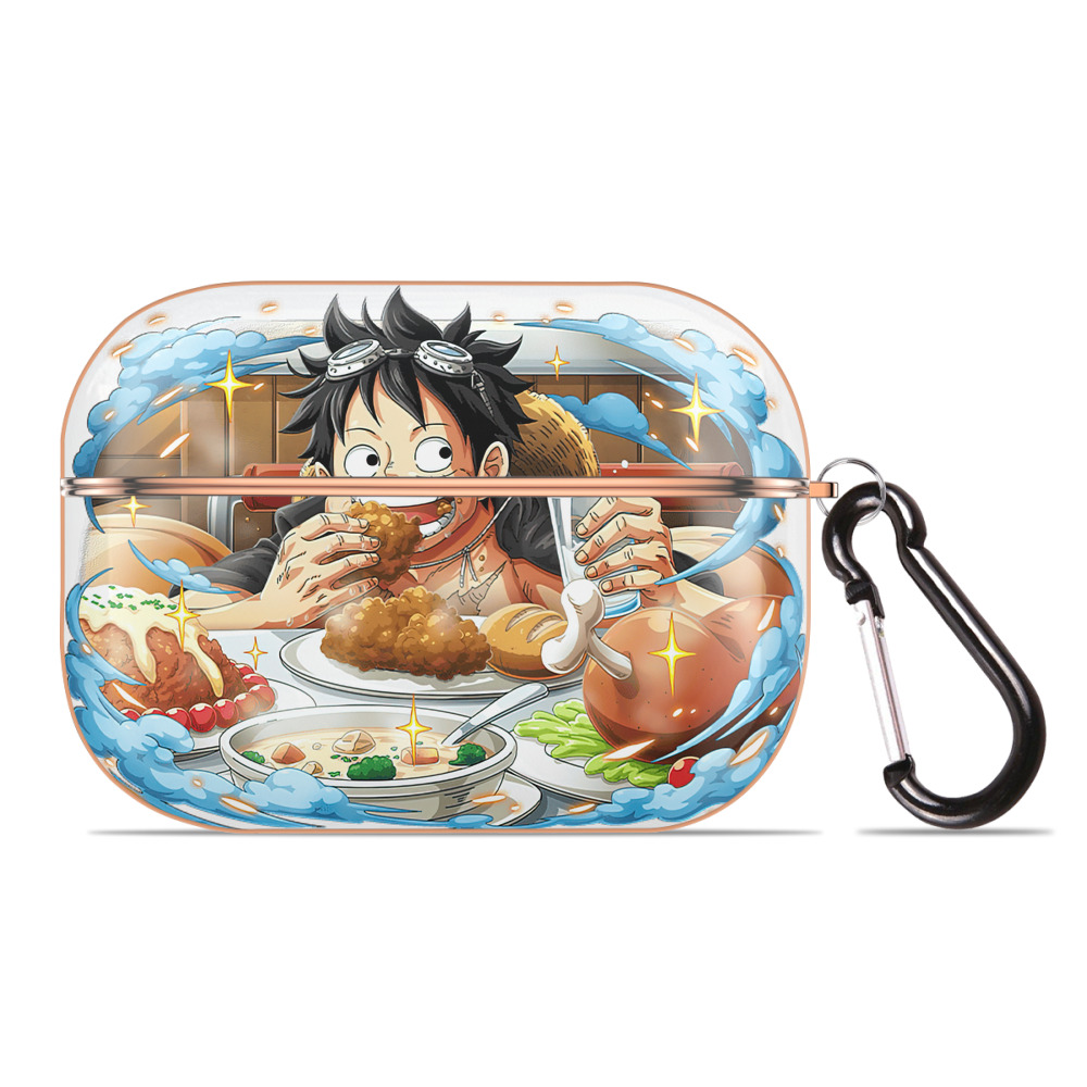 ワンピース モンキー・D・ルフィ ONE PIECE Monkey D. Luffy 【AirPods Pro用】ハードシェル保護ケース｜耐衝撃・防指紋・カラビナ付き商品仕様
