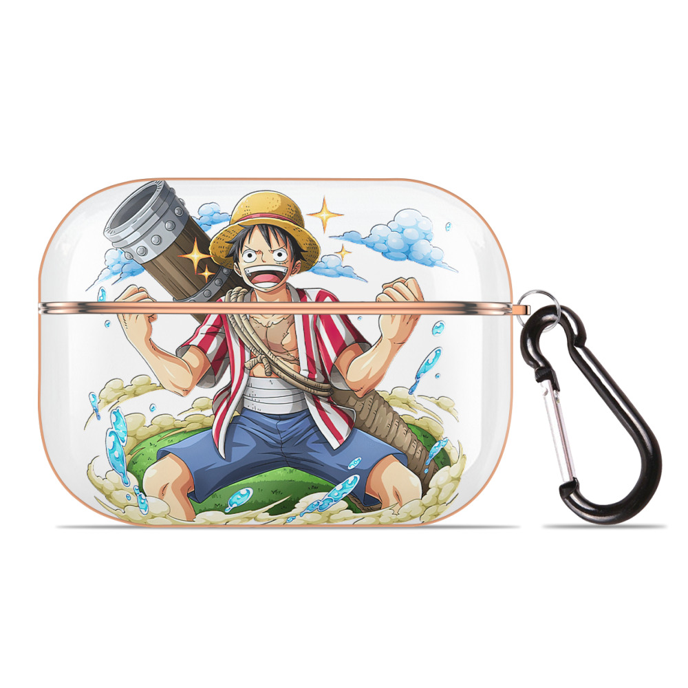 ワンピース モンキー・D・ルフィ ONE PIECE Monkey D. Luffy 【AirPods Pro用】ハードシェル保護ケース｜耐衝撃・防指紋・カラビナ付き商品仕様