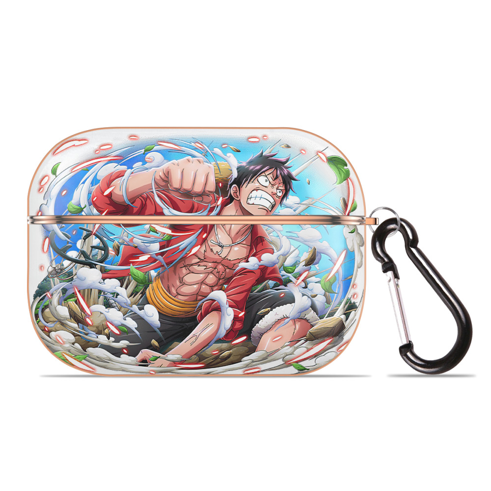 （画像用） ワンピース モンキー・D・ルフィ ONE PIECE Monkey D. Luffy 【AirPods Pro用】ハードシェル保護ケース｜耐衝撃・防指紋・カラビナ付き商品仕様