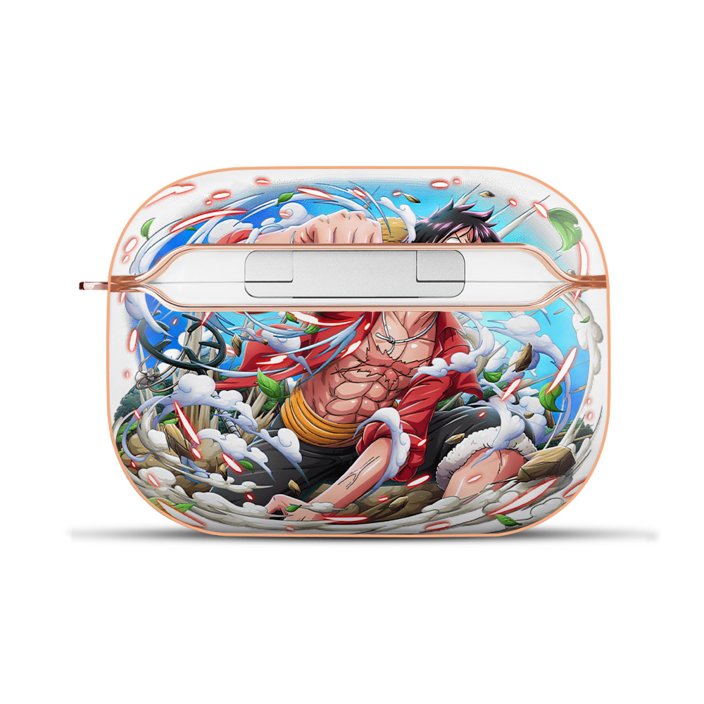 ワンピース モンキー・D・ルフィ ONE PIECE Monkey D. Luffy 【AirPods Pro用】ハードシェル保護ケース｜耐衝撃・防指紋・カラビナ付き商品仕様