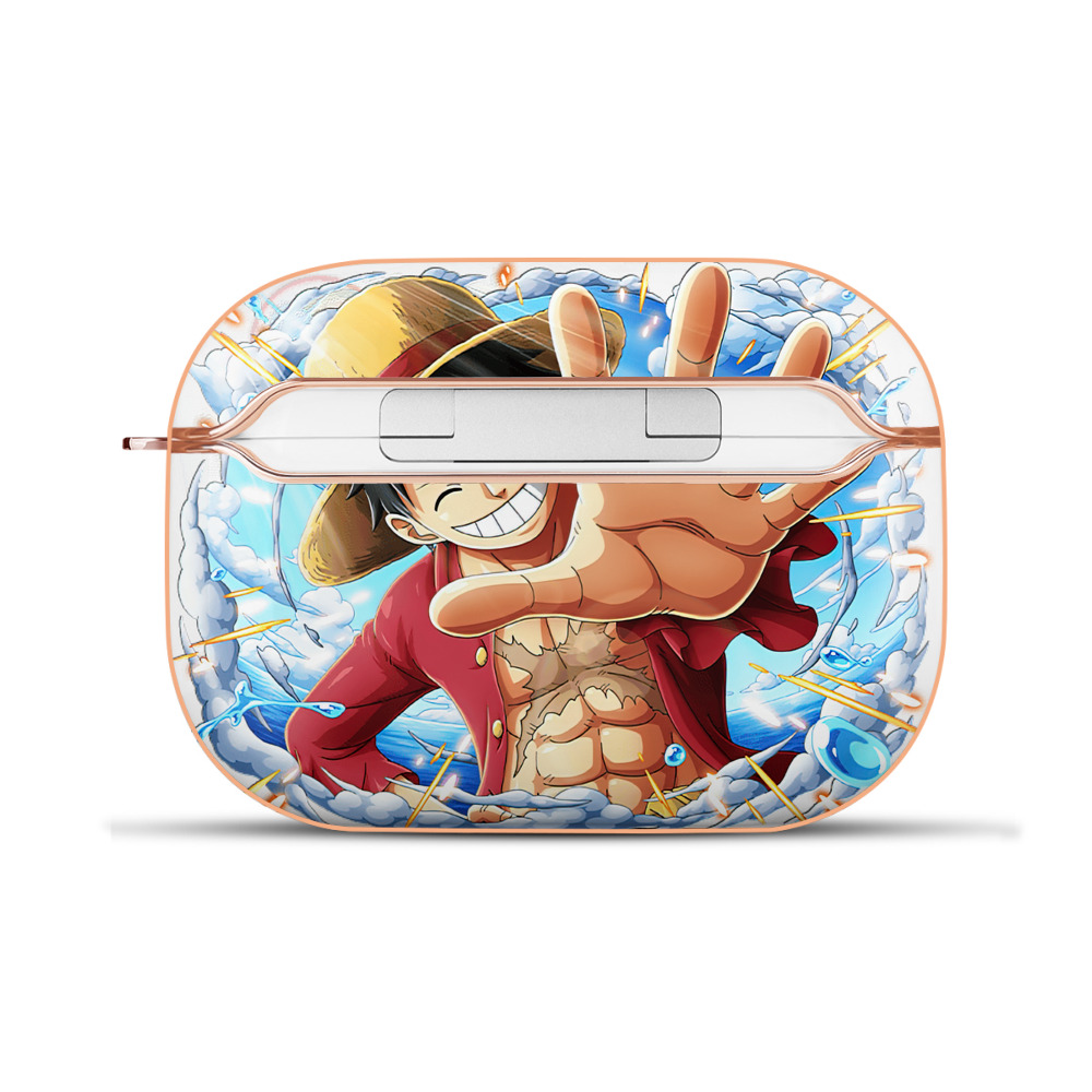 ワンピース モンキー・D・ルフィ ONE PIECE Monkey D. Luffy 【AirPods Pro用】ハードシェル保護ケース｜耐衝撃・防指紋・カラビナ付き商品仕様