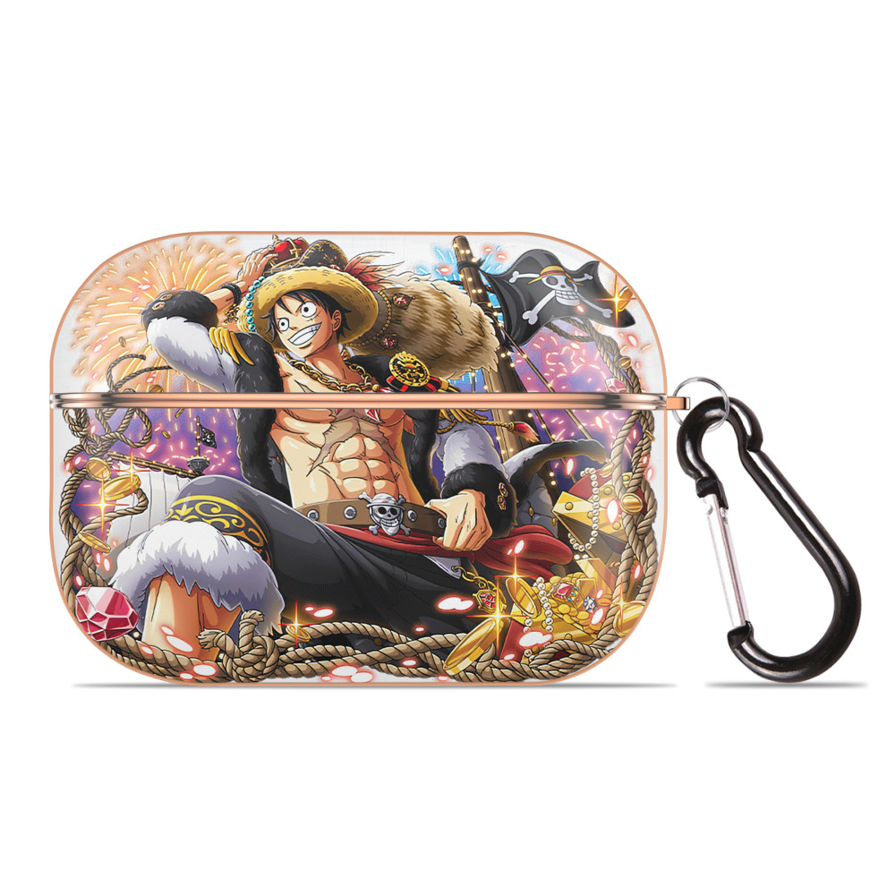 ワンピース モンキー・D・ルフィ ONE PIECE Monkey D. Luffy 【AirPods Pro用】ハードシェル保護ケース｜耐衝撃・防指紋・カラビナ付き商品仕様