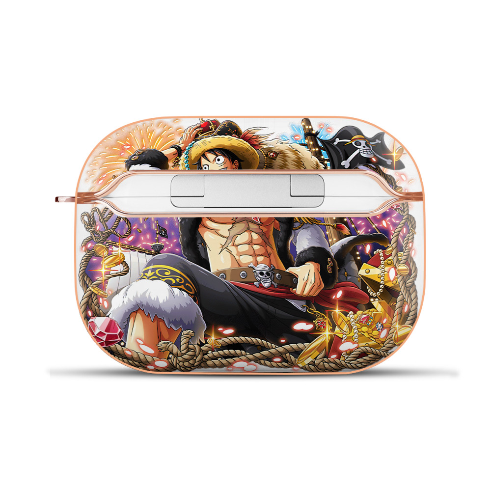 ワンピース モンキー・D・ルフィ ONE PIECE Monkey D. Luffy 【AirPods Pro用】ハードシェル保護ケース｜耐衝撃・防指紋・カラビナ付き商品仕様