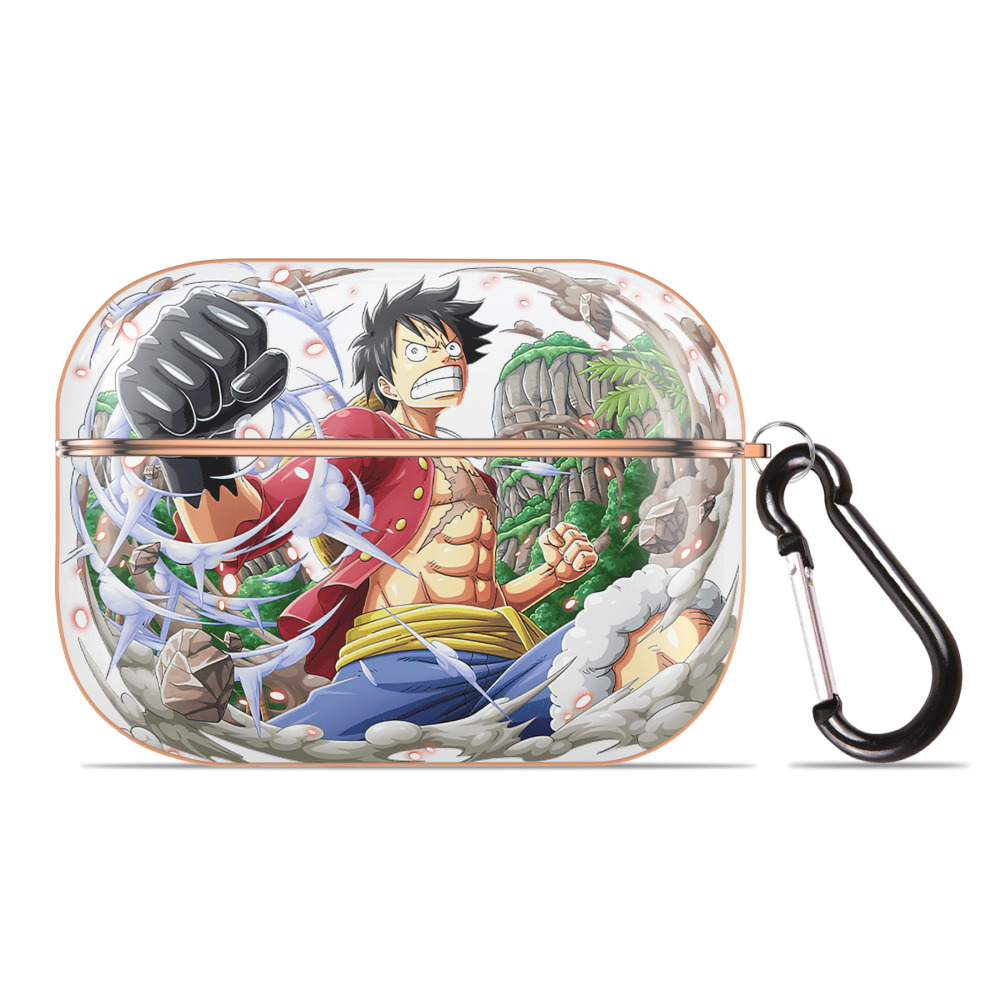 ワンピース モンキー・D・ルフィ ONE PIECE Monkey D. Luffy 【AirPods Pro用】ハードシェル保護ケース｜耐衝撃・防指紋・カラビナ付き商品仕様