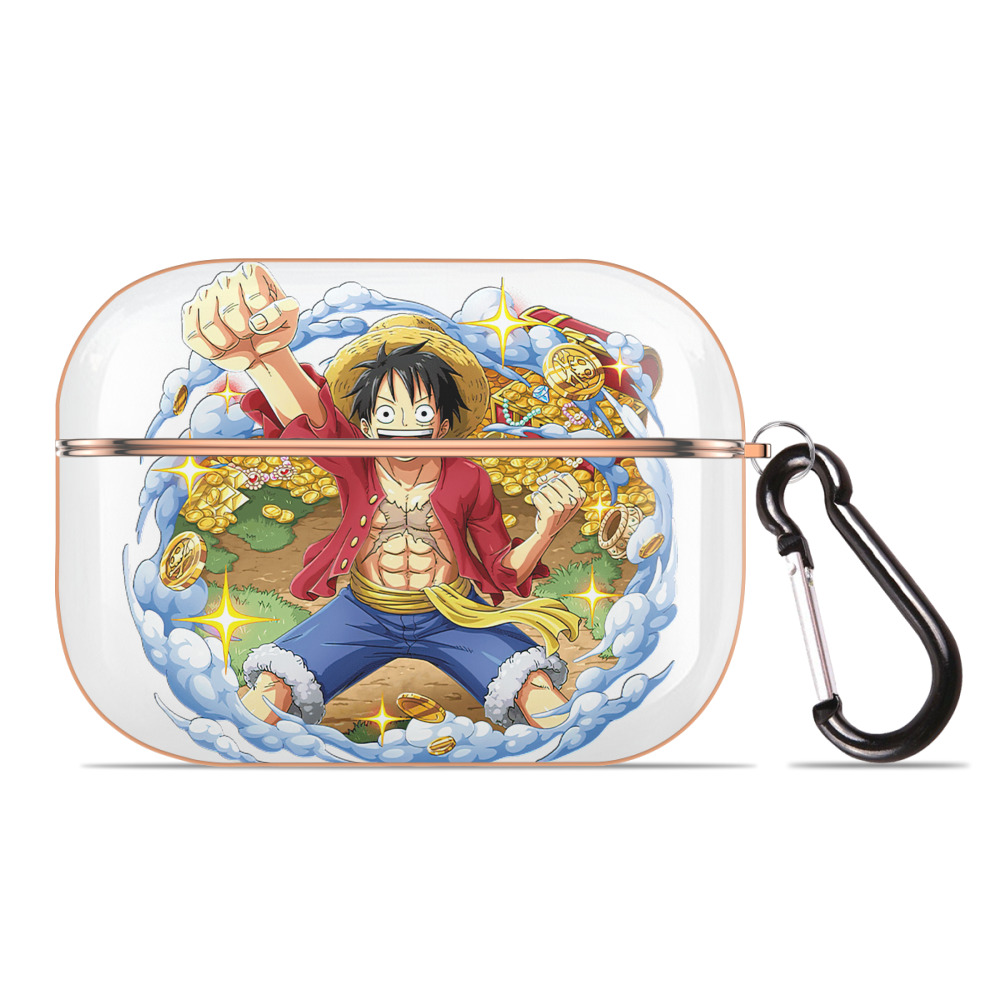 ワンピース モンキー・D・ルフィ ONE PIECE Monkey D. Luffy 【AirPods Pro用】ハードシェル保護ケース｜耐衝撃・防指紋・カラビナ付き商品仕様