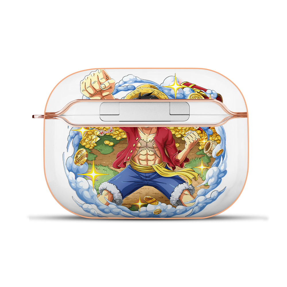 ワンピース モンキー・D・ルフィ ONE PIECE Monkey D. Luffy 【AirPods Pro用】ハードシェル保護ケース｜耐衝撃・防指紋・カラビナ付き商品仕様