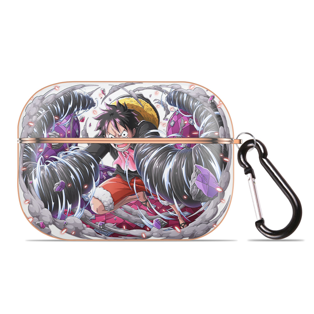 ワンピース モンキー・D・ルフィ ONE PIECE Monkey D. Luffy 【AirPods Pro用】ハードシェル保護ケース｜耐衝撃・防指紋・カラビナ付き商品仕様