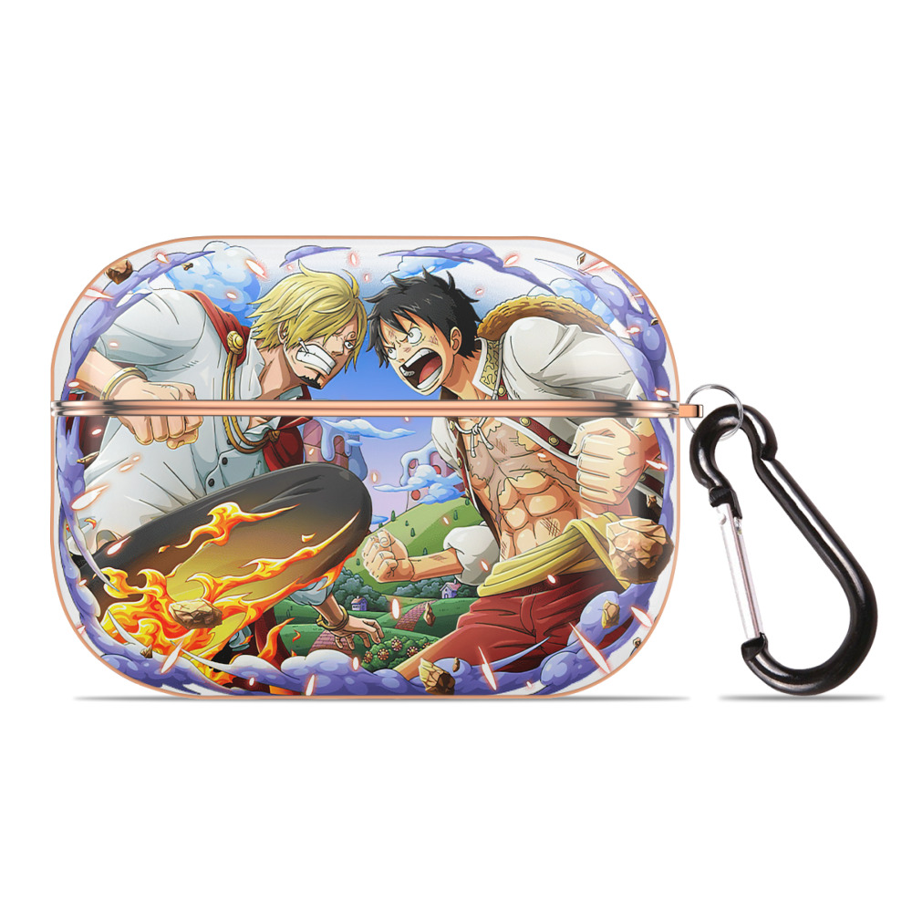 ワンピース モンキー・D・ルフィ ONE PIECE Monkey D. Luffy 【AirPods Pro用】ハードシェル保護ケース｜耐衝撃・防指紋・カラビナ付き商品仕様