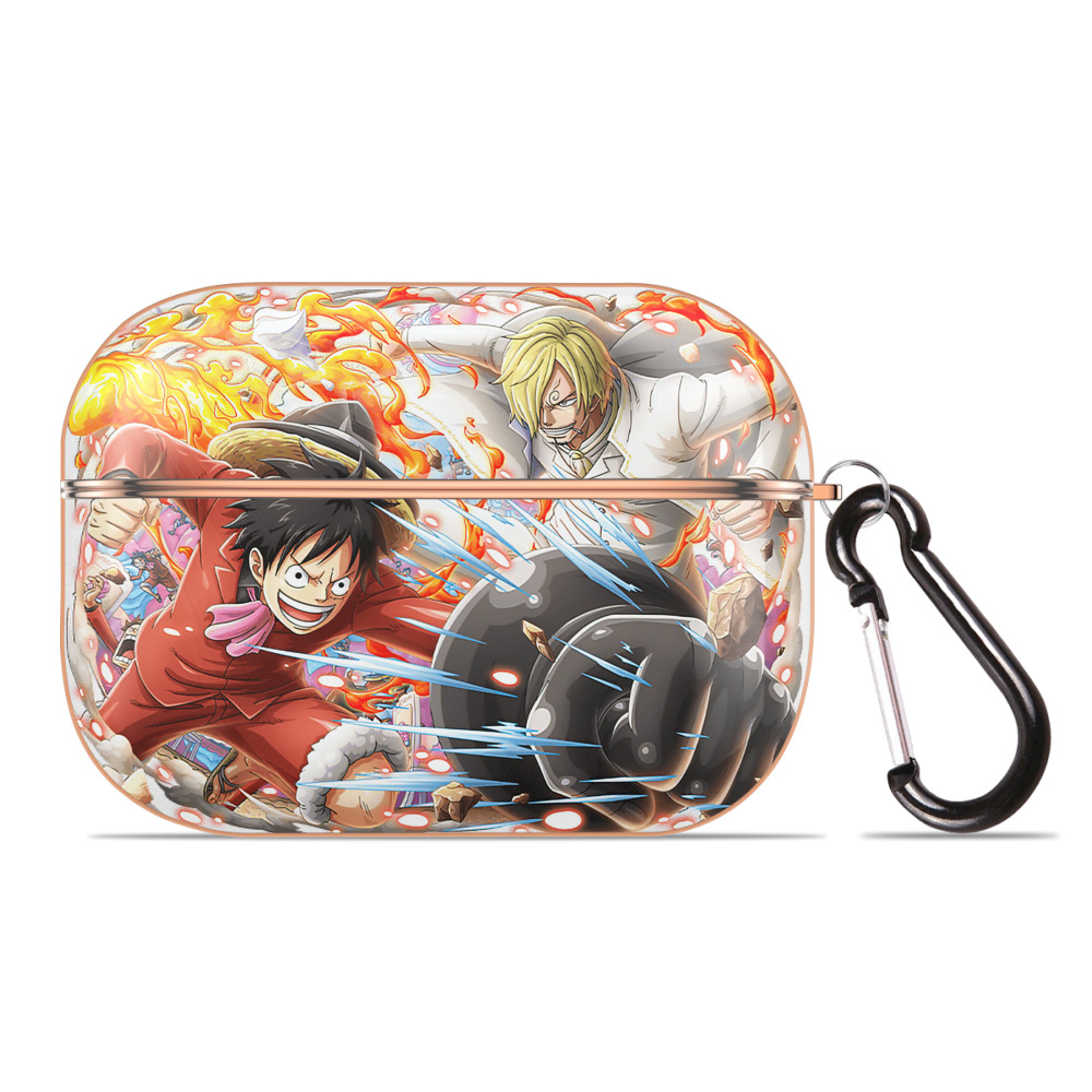 ワンピース モンキー・D・ルフィ ONE PIECE Monkey D. Luffy 【AirPods Pro用】ハードシェル保護ケース｜耐衝撃・防指紋・カラビナ付き商品仕様