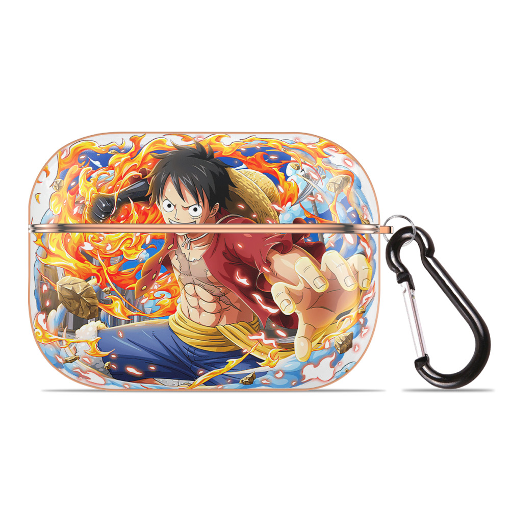 ワンピース モンキー・D・ルフィ ONE PIECE Monkey D. Luffy 【AirPods Pro用】ハードシェル保護ケース｜耐衝撃・防指紋・カラビナ付き商品仕様