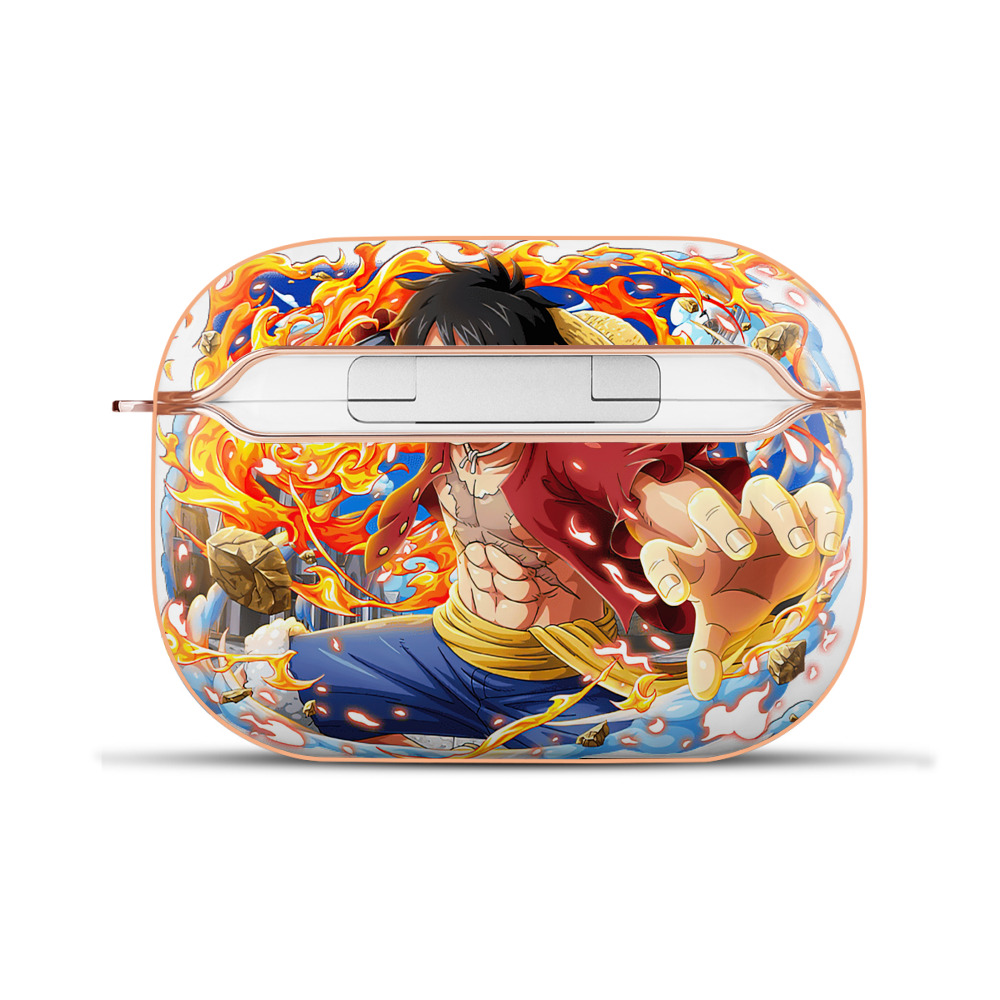 ワンピース モンキー・D・ルフィ ONE PIECE Monkey D. Luffy 【AirPods Pro用】ハードシェル保護ケース｜耐衝撃・防指紋・カラビナ付き商品仕様