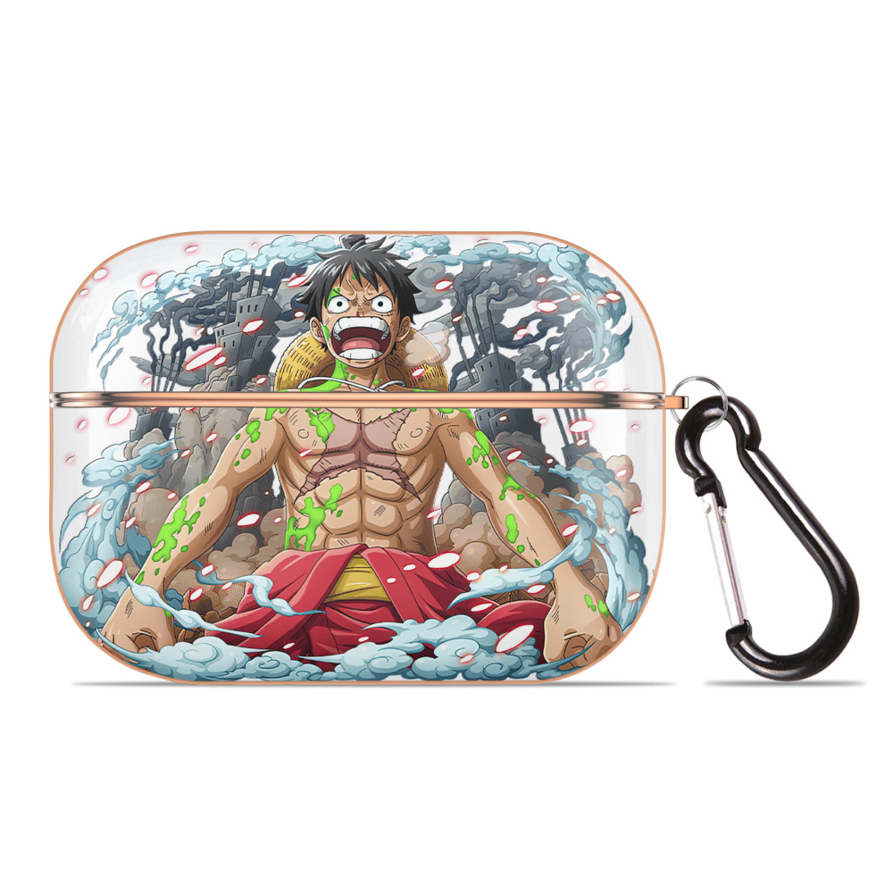 ワンピース モンキー・D・ルフィ ONE PIECE Monkey D. Luffy 【AirPods Pro用】ハードシェル保護ケース｜耐衝撃・防指紋・カラビナ付き商品仕様