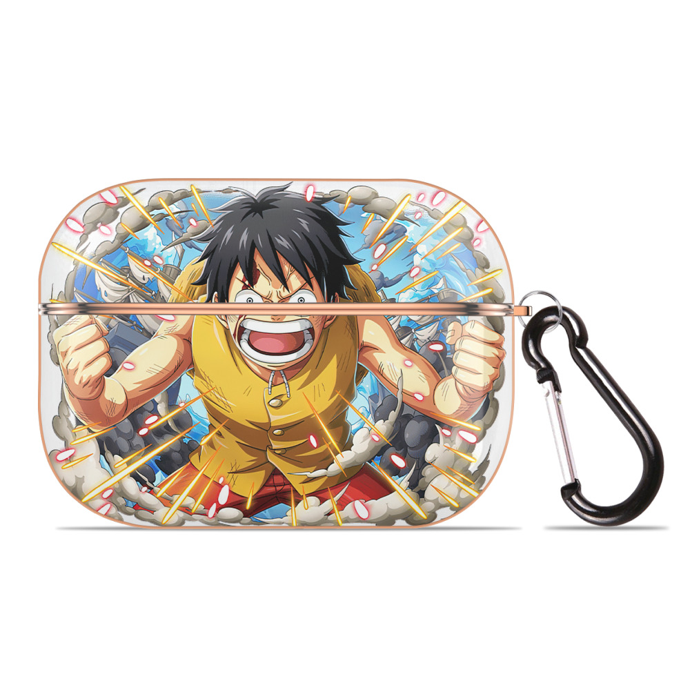 ワンピース モンキー・D・ルフィ ONE PIECE Monkey D. Luffy 【AirPods Pro用】ハードシェル保護ケース｜耐衝撃・防指紋・カラビナ付き商品仕様