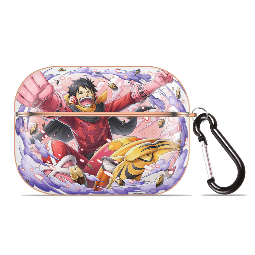 ワンピース モンキー・D・ルフィ ONE PIECE Monkey D. Luffy 【AirPods Pro用】ハードシェル保護ケース｜耐衝撃・防指紋・カラビナ付き商品仕様