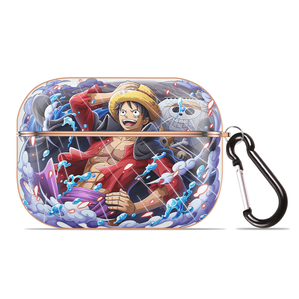 ワンピース モンキー・D・ルフィ ONE PIECE Monkey D. Luffy 【AirPods Pro用】ハードシェル保護ケース｜耐衝撃・防指紋・カラビナ付き商品仕様