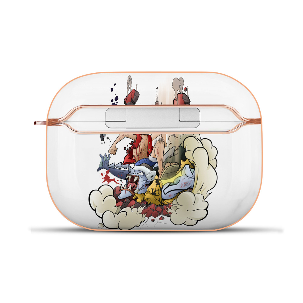 ワンピース モンキー・D・ルフィ ONE PIECE Monkey D. Luffy 【AirPods Pro用】ハードシェル保護ケース｜耐衝撃・防指紋・カラビナ付き商品仕様