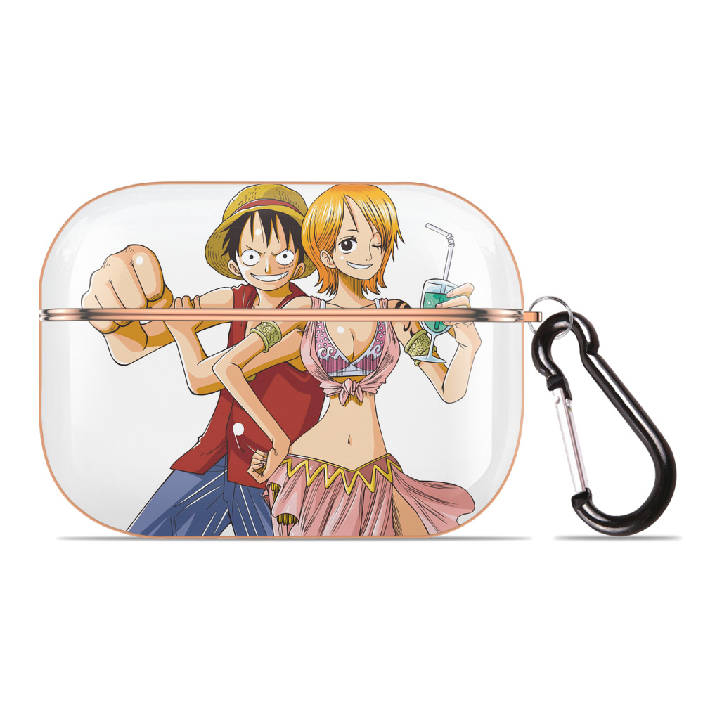 ワンピース モンキー・D・ルフィ ONE PIECE Monkey D. Luffy 【AirPods Pro用】ハードシェル保護ケース｜耐衝撃・防指紋・カラビナ付き商品仕様