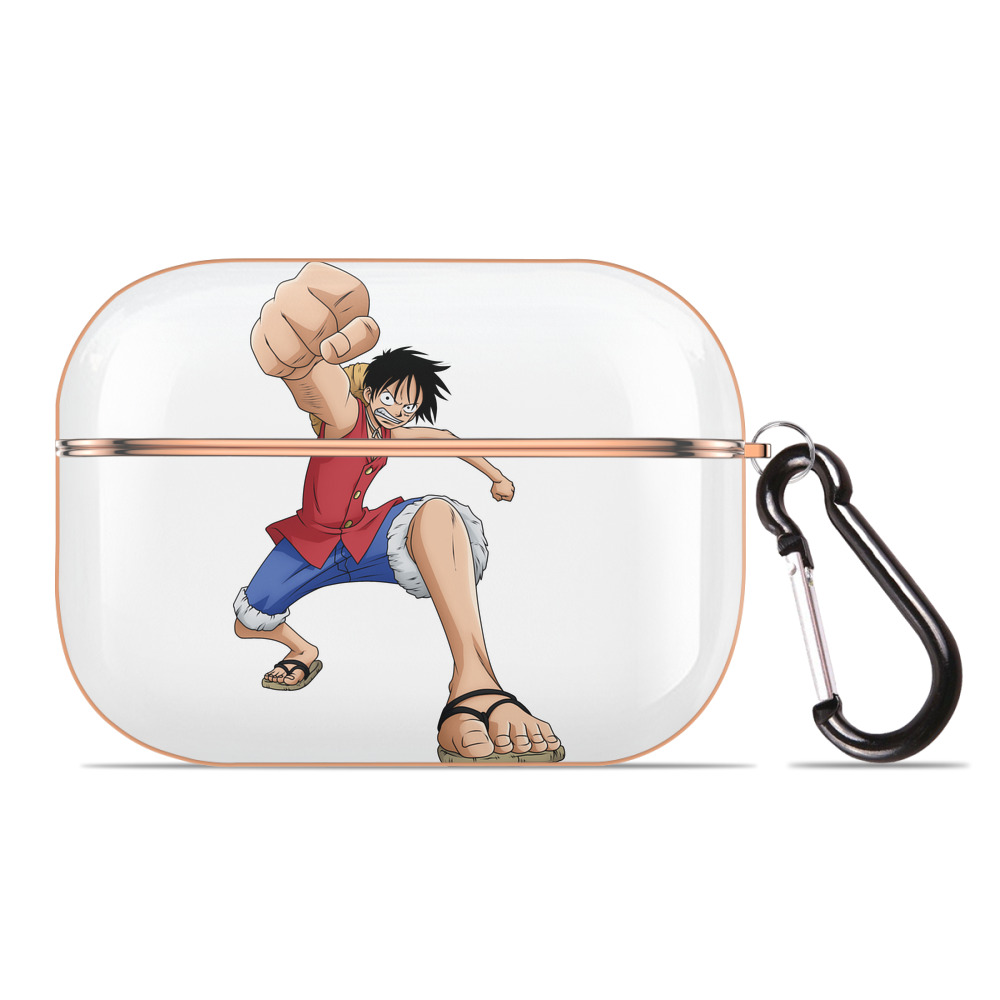 ワンピース モンキー・D・ルフィ ONE PIECE Monkey D. Luffy 【AirPods Pro用】ハードシェル保護ケース｜耐衝撃・防指紋・カラビナ付き商品仕様