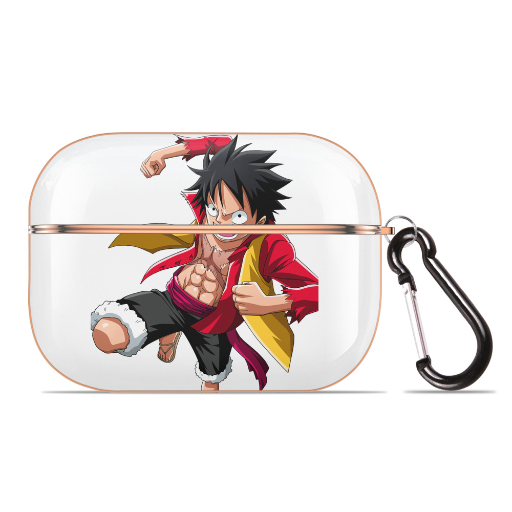 ワンピース モンキー・D・ルフィ ONE PIECE Monkey D. Luffy 【AirPods Pro用】ハードシェル保護ケース｜耐衝撃・防指紋・カラビナ付き商品仕様